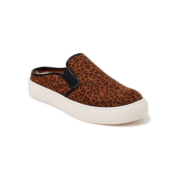 Women’s Leopard Print Casual Twin Gore Mule Slip on Shoes Size 10 - Picture 3 of 8